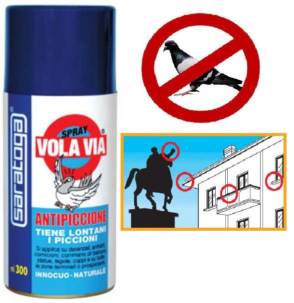 VOLA VIA ANTIPICCIONE SPREJ 300ML ZA GOLUBOVE Duga Color
