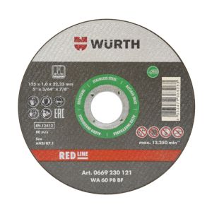 REZNA PLOCA RED LINE 230X1,9/22,23MM INOX 0669230231