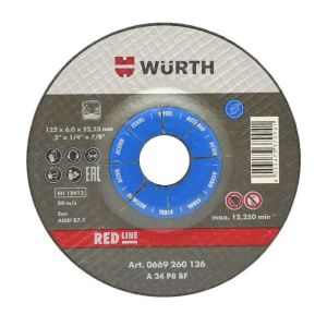 REZNA PLOCA RED LINE 125X6/22.23MM CELIK 669260126