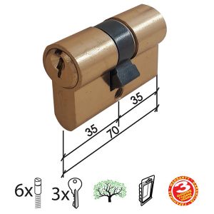 CILINDAR ZA VRATA CL2036 MAT MS 70MM 35-35 0106469