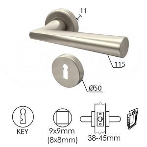 KVAKA ROZETA JANA MAT-NI 8X8/FI 50MM KLJ.SA AD.101003