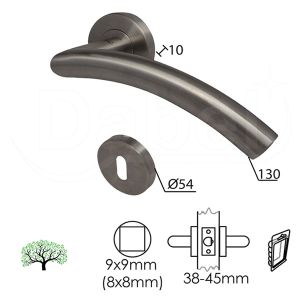 KVAKA ROZETA PIROT INOX 8X8/FI52MM KLJ 0101136